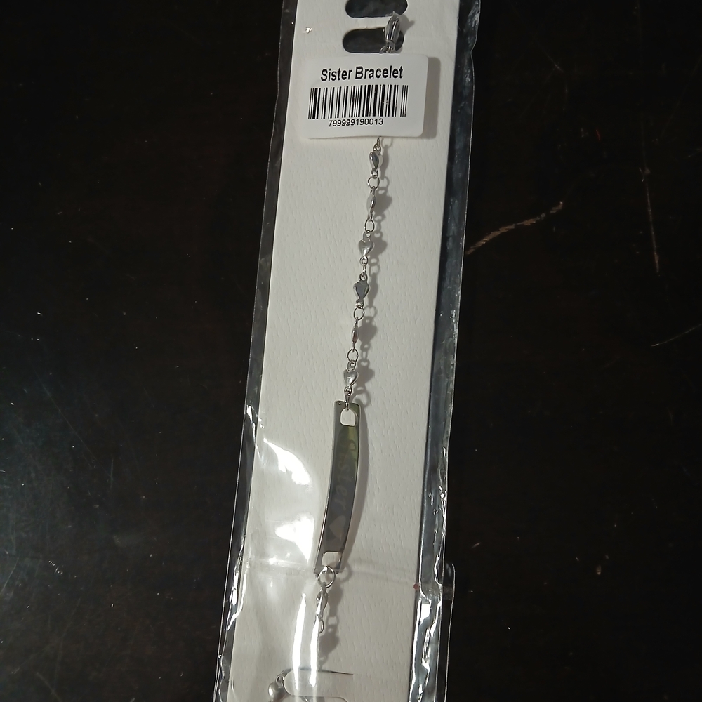 Silver  Sister Bracelet